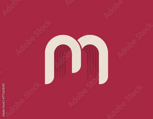 This logo features a fluid, modern design, showcasing smooth curves that convey motion, making it ideal for tech, design, or service-oriented brands.