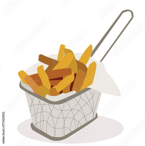 French fries. french fries. Fast food vector
