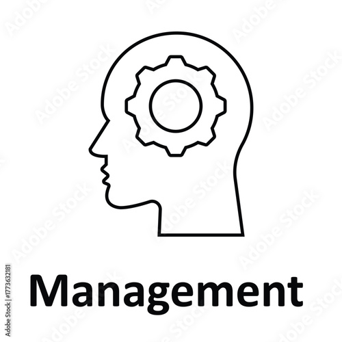 Management Vector Icon which can easily modify or edit
