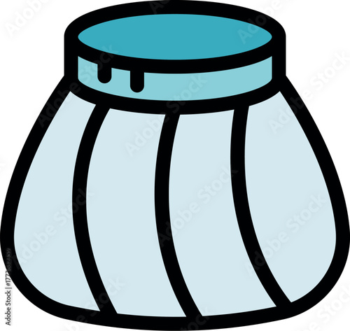 Ice bag reducing swelling and providing pain relief for injuries