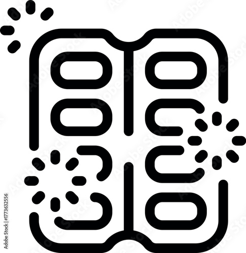 Effervescent tablets dissolving in blister pack, providing quick relief and promoting health with their fizzy action