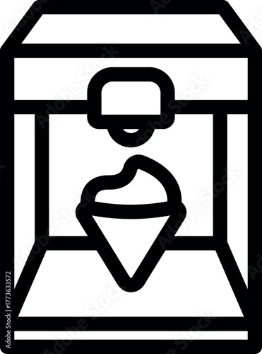 Modern 3d printer creating a cone shaped object, showcasing advanced additive manufacturing capabilities