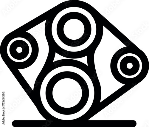 Timing belt ensuring smooth engine operation, crucial for vehicle performance and reliability