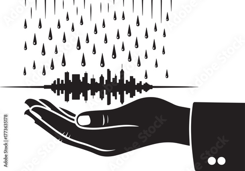 Protecting Future City Rain Water Harvest Urban Sustainability Environment Investment