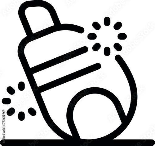 Disinfectant spray bottle sanitizing and disinfecting surfaces, ensuring hygiene and cleanliness