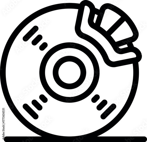 Close up view of a car brake disc and caliper, essential components for vehicle safety and stopping performance