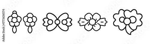 Collection of floral brooch designs exquisite and delicate flower motifs for jewelry creation