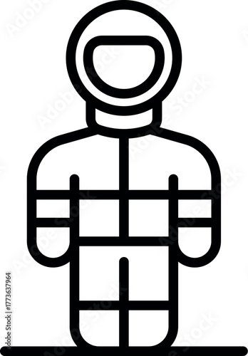 Spacesuit protects astronaut from extreme temperatures and radiation in space exploration missions