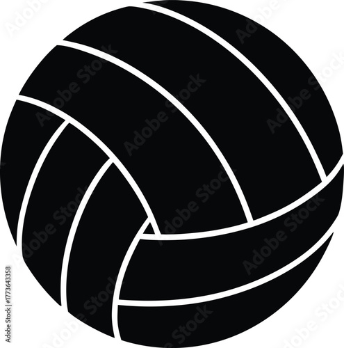 Volleyball sport silhouette graphic