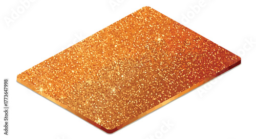 Sparkling gold glitter background with a 3d glossy effect