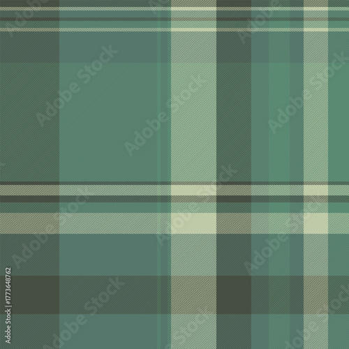 Elegant plaid pattern in muted green tones. Versatile for backgrounds, textiles, or design projects needing a classic, sophisticated touch. Seamless and refined texture.