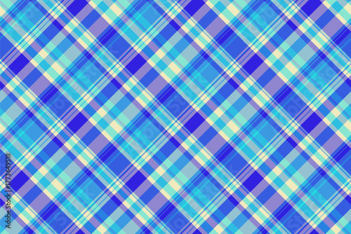 Warm background fabric tartan, tie seamless vector texture. Printout textile check pattern plaid in light and blue colors.