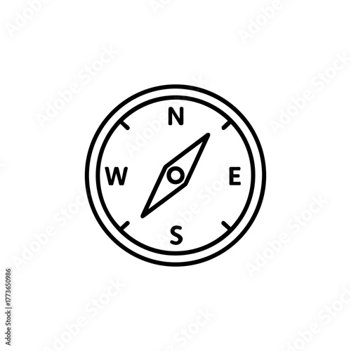 Compass is a navigational instrument that shows direction relative to geographic directions