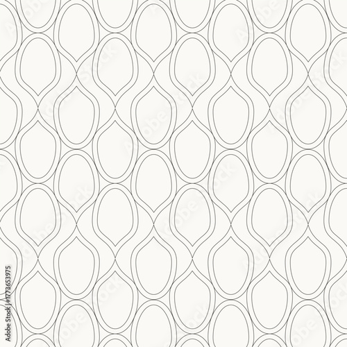 Seamless pattern with hand drawn curve
