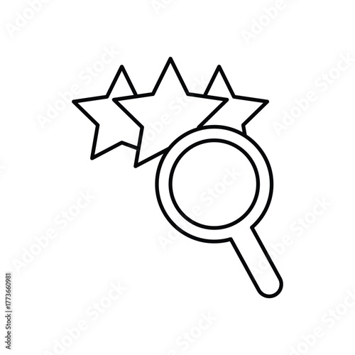 Rank Search Vector Icon which can easily modify or edit