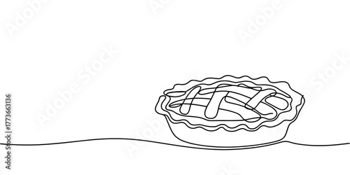 a freshly baked pie with lattice crust, symbolizing homemade dessert, bakery, and comfort food.