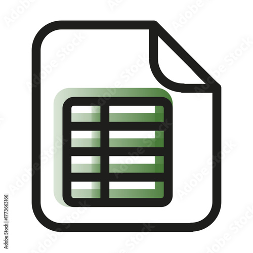 excel gradiente verde