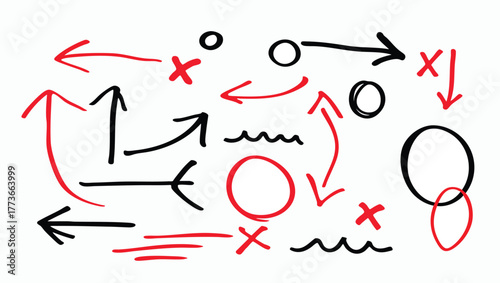 Abstract Arrow Design Pointing Left in Minimalist Black and White Style