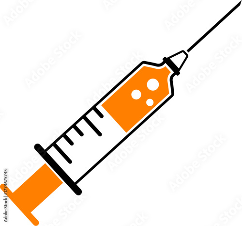 Icon Plastic Medical Syringe