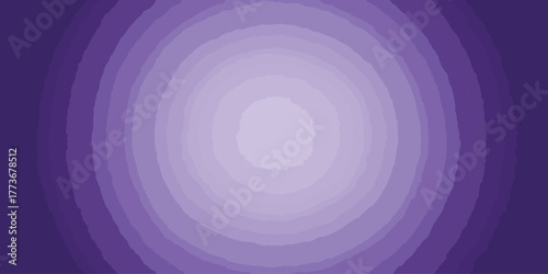 Soft Purple Wavy Concentric Rings Abstract Gradient Vector Illustration