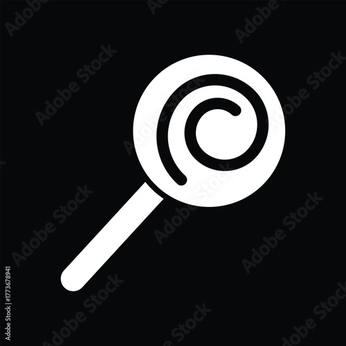 Halloween lollipop candy icon vector