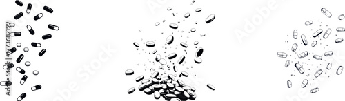 Medicine is illustrated by a minimal design that features a continuous line