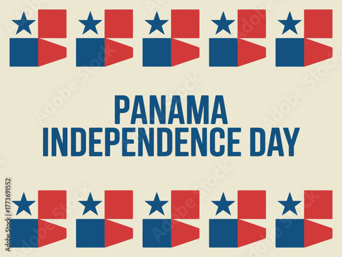 Panama Independence Day World Map Vector Design