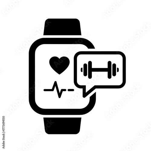 Smartwatch fitness tracker for monitoring health, heart rate, weightlifting and exercise activity daily