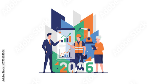 Strategic planning for 2026 growth with diverse team technology and industry focus