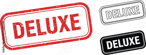 Deluxe stamp vector set premium quality rubber stamp templates