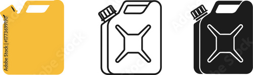 Find yellow gas can vector illustration and drawing images