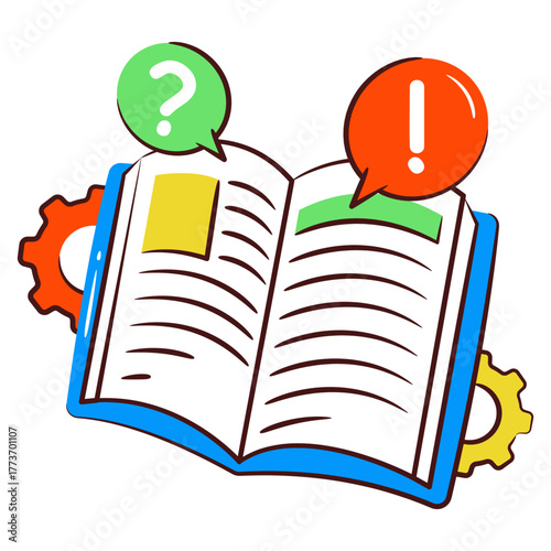 Modern design icon of info book