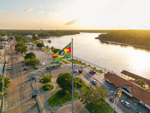 Orla da cidade de Barcarena no Pará