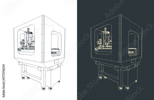 CNC milling machine drawings