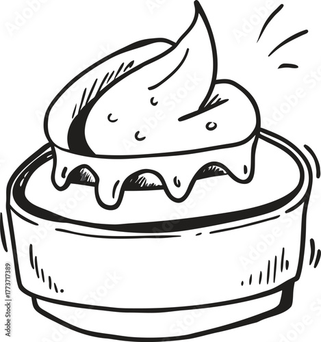 Delicious soft serve ice cream cone with swirl top ready to enjoy isolated on transparent background