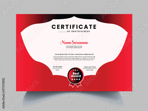 Certificate Design template