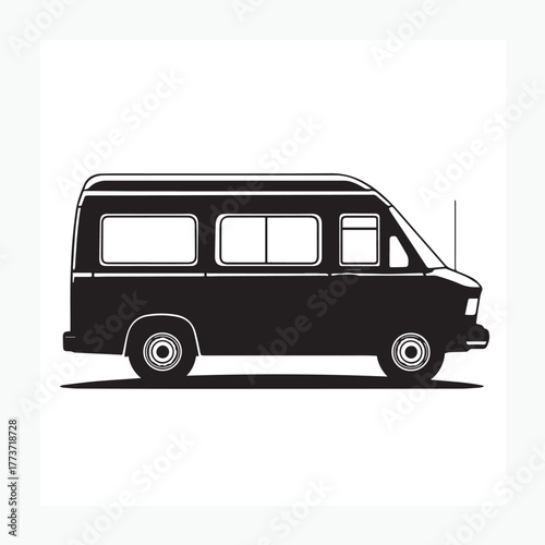 van vector illustration