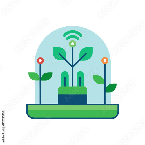 Smart greenhouse technology for sustainable agriculture and plant growth