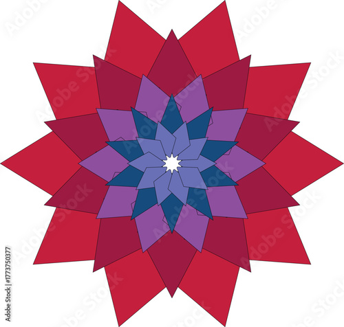 Intricate mandala vector design with detailed floral and geometric circular patterns, elegant ornamental symmetry perfect for yoga, meditation, decorative art, and spiritual backgrounds