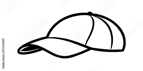 Baseball hat icon. Cap icon. Vector illustration.