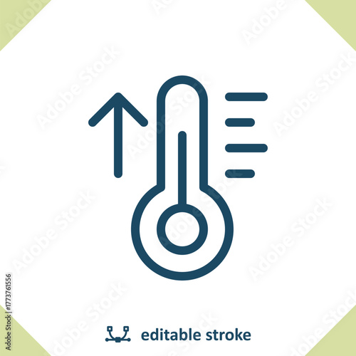 Thermometer Icon. Temperature, Weather, Heat, Cold