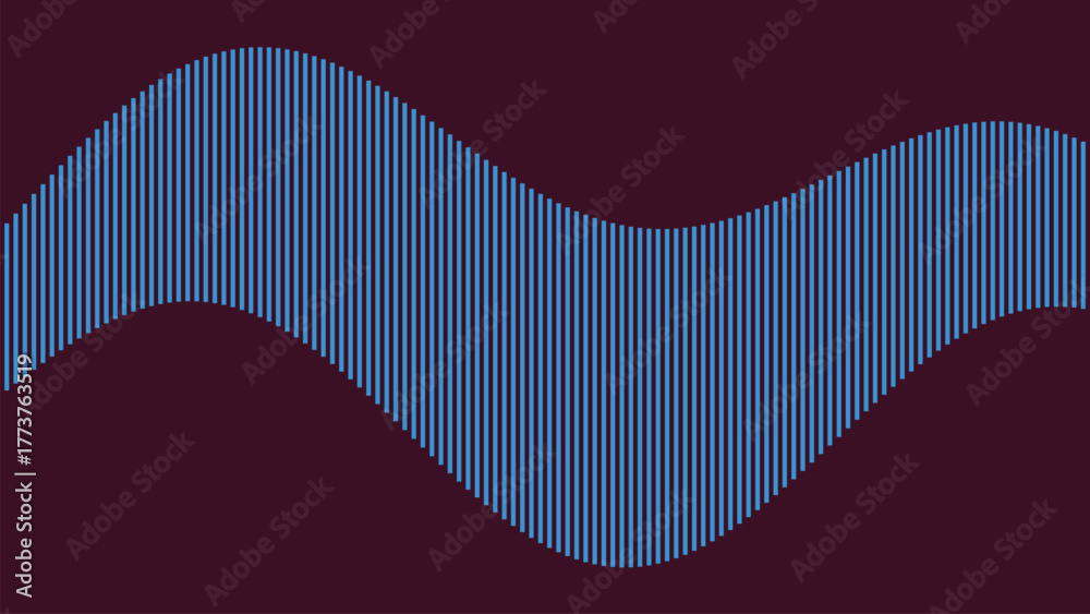 Naklejka premium Abstract Wave Pattern with Vertical Lines Creating a Dynamic Flow for Graphic Design Projects and Modern Presentations