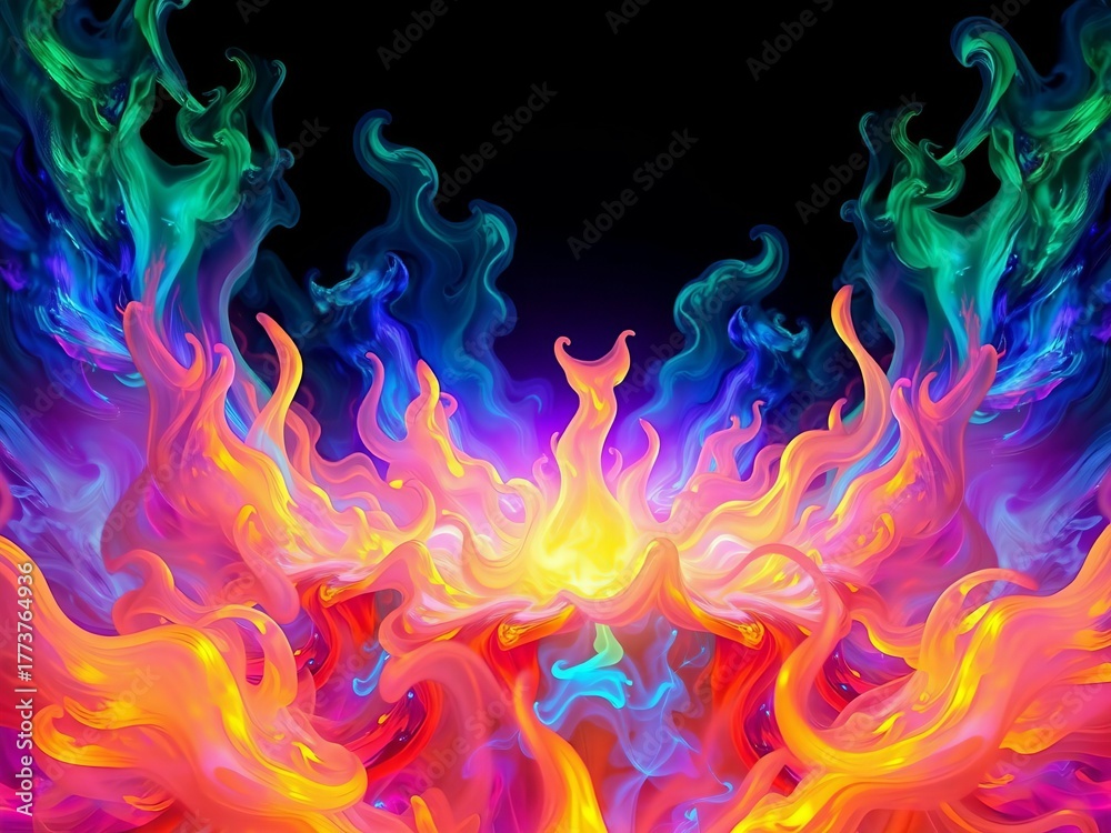 Fototapeta premium abstract fire background