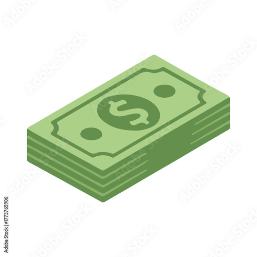 stack of dollars vector illustration design
