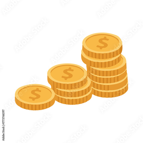 Dollar Coin vector illustration design