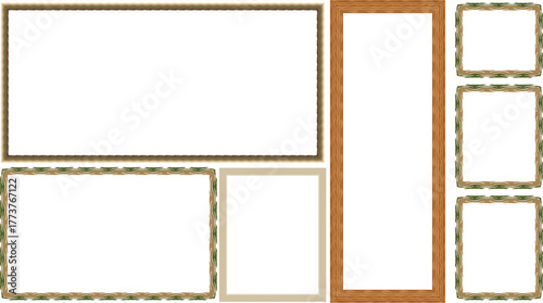 set of wooden creative photo frames 2026