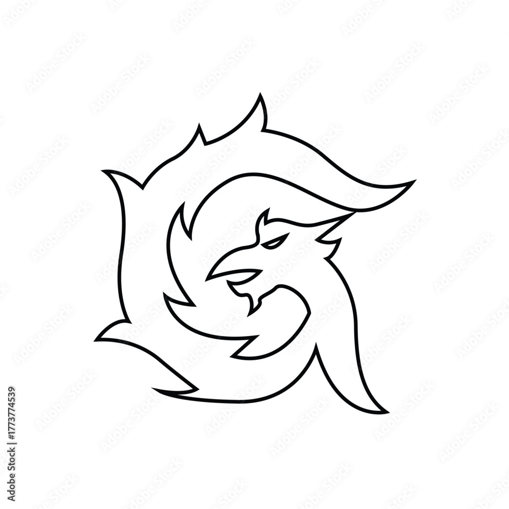 Naklejka premium Letter G Logo