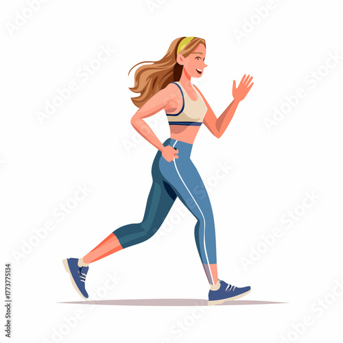 Person jogging – Fitness, running, sport, health