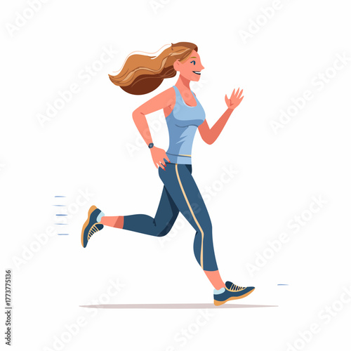 Person jogging – Fitness, running, sport, health