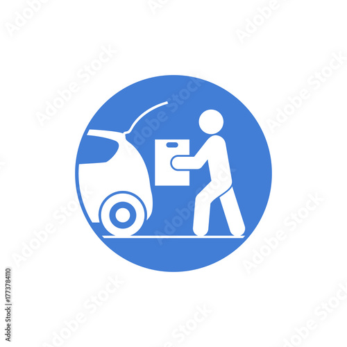 Restaurant Curbside Pickup icon isolated on white background